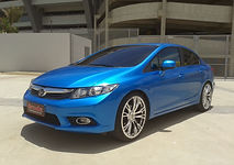 HONDA CIVIC ENVELOPADO COM VINIL AZUL PEROLIZADO AVERY (12).jpg