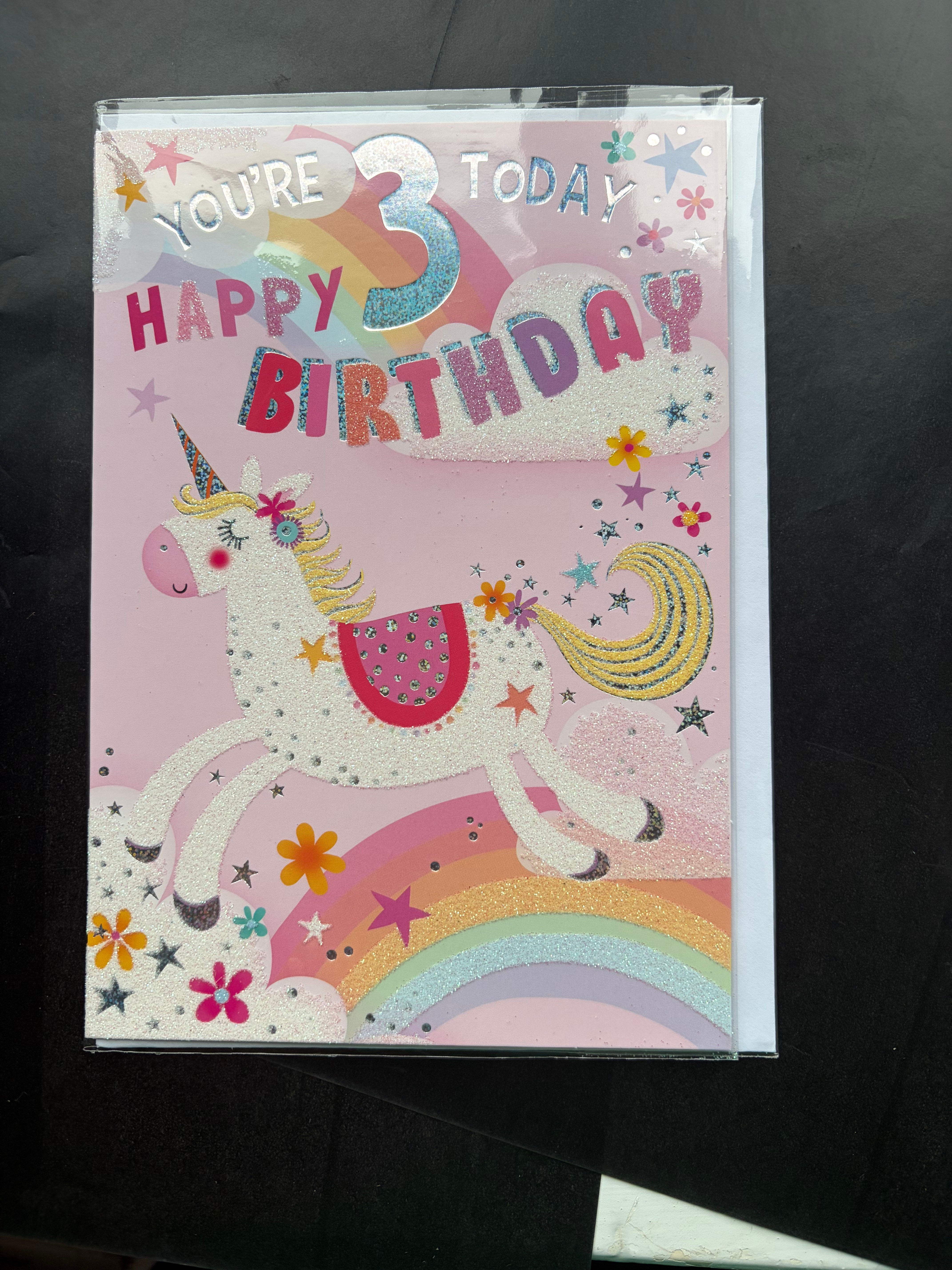 Number Birthday card 