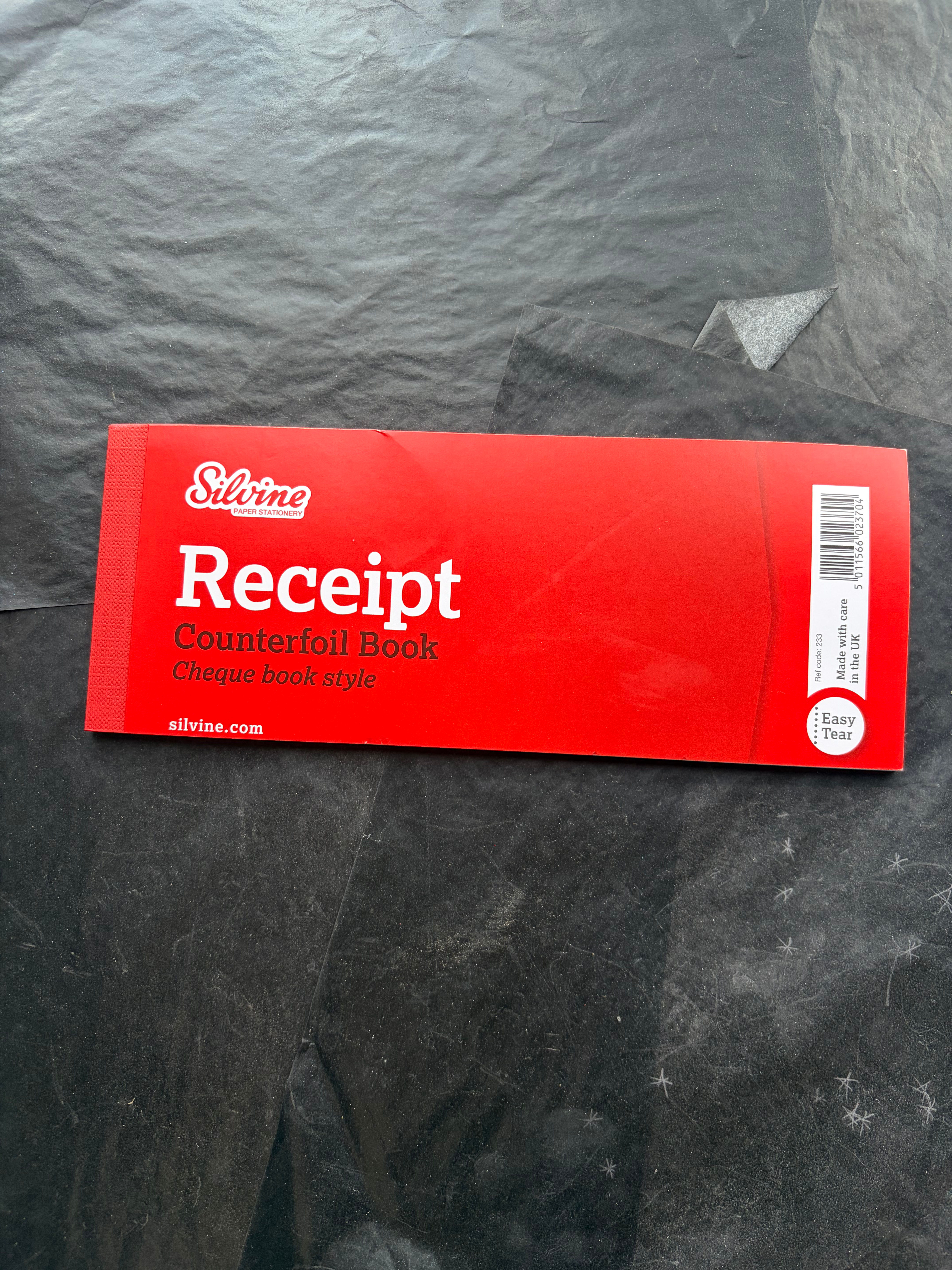 Receipt book