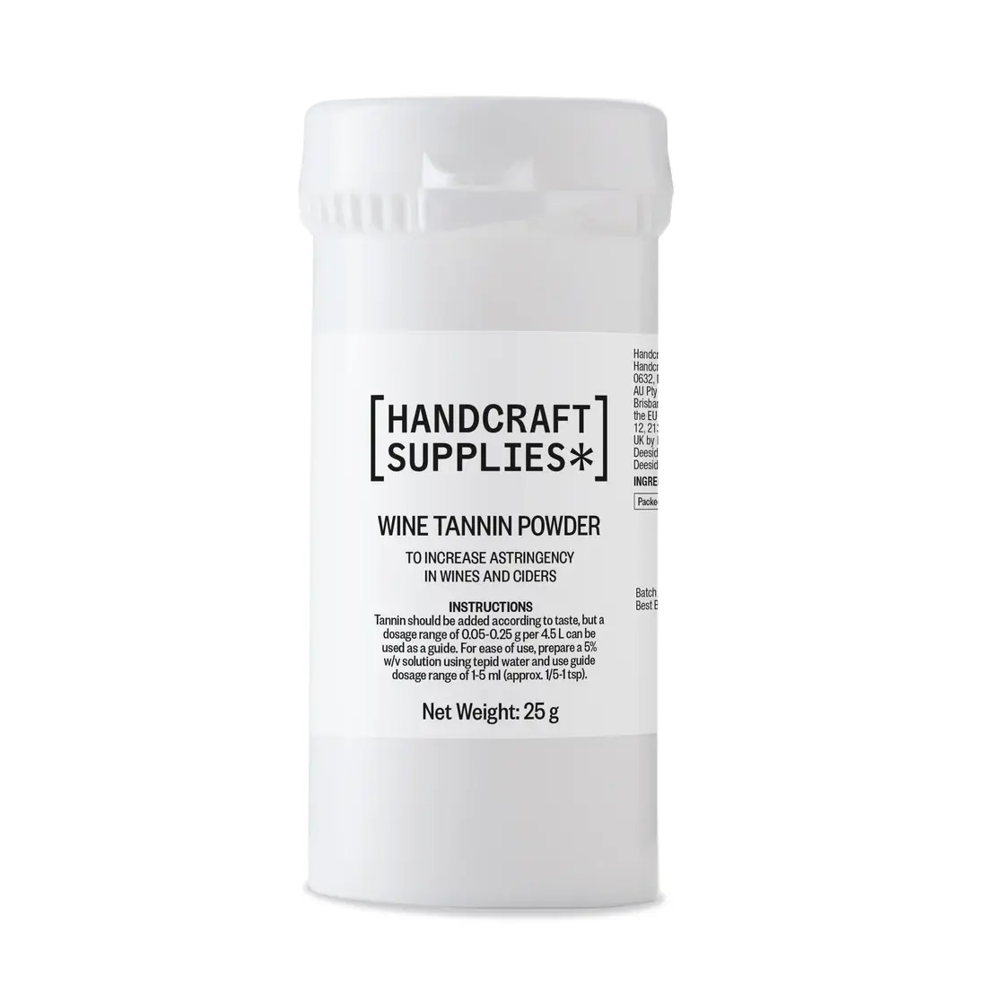 HS Wine Tannin Powder 25g
