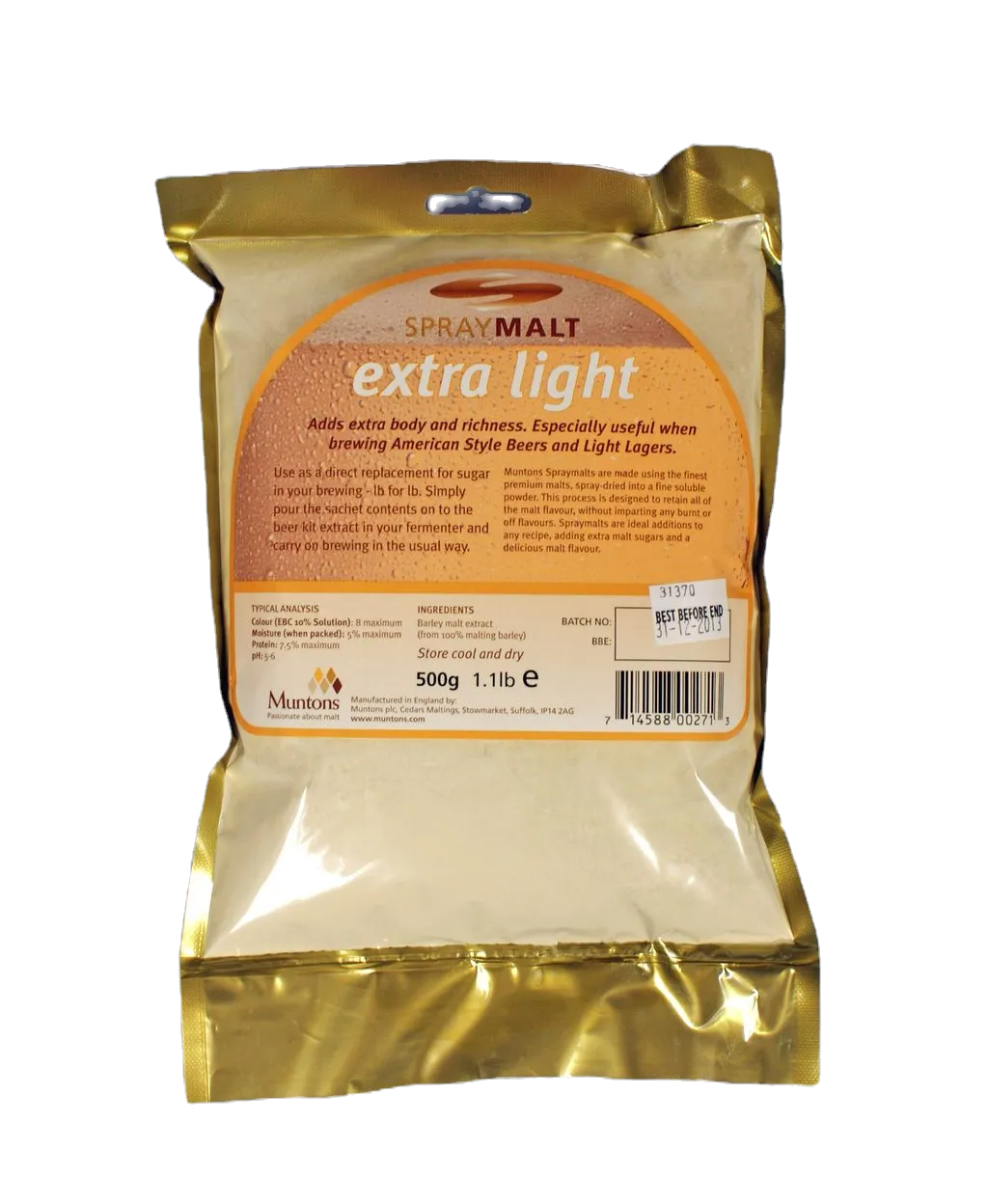 Extra light Malt Extract 500g