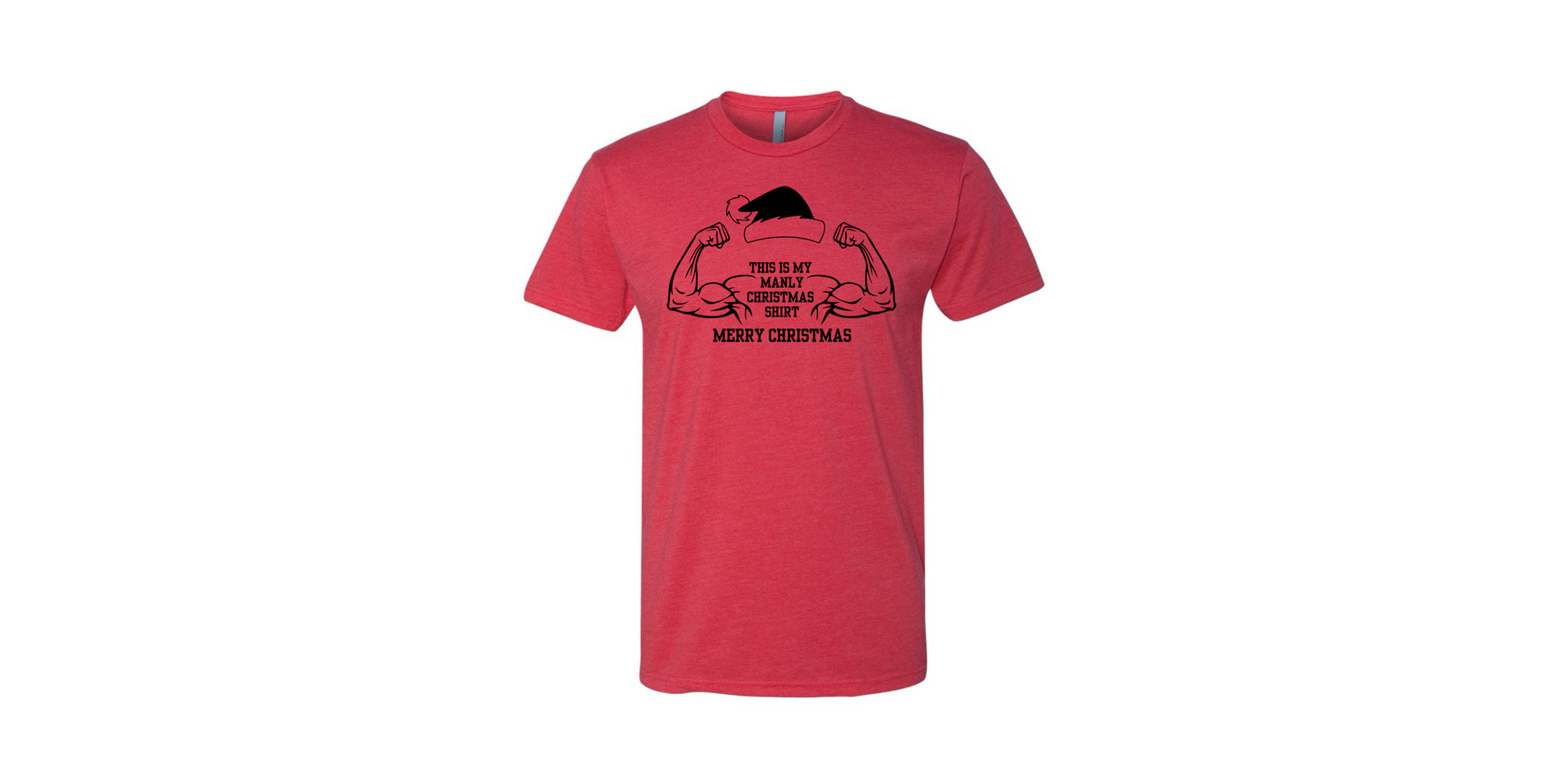 Youth Christmas Collection: Manly Christmas T-Shirt Red