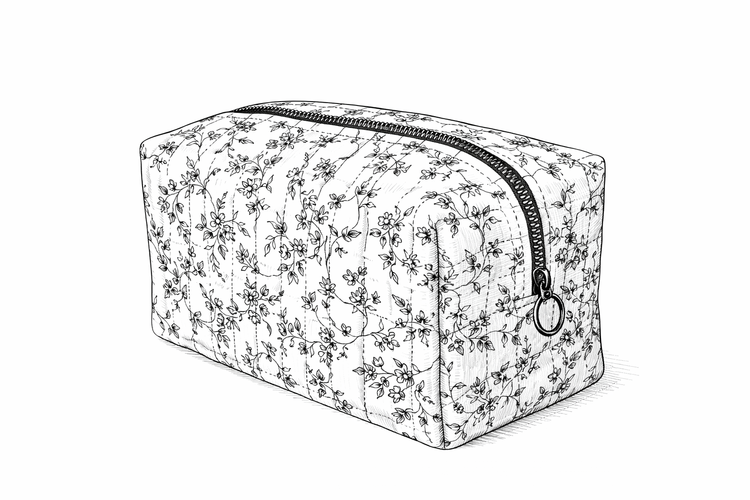 Trousse de toilette matelassée