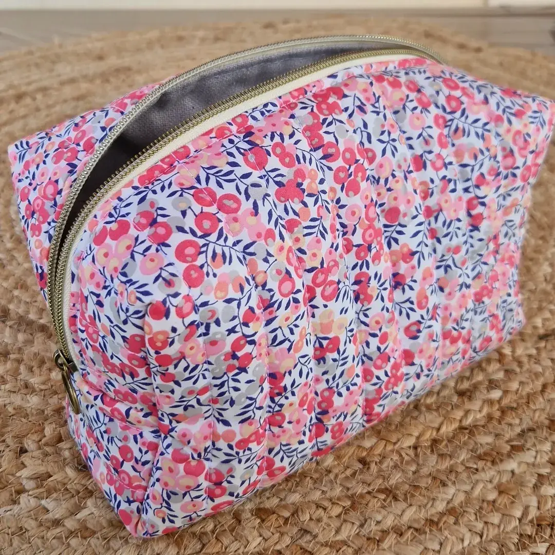 Trousse de toilette "olivier rose"