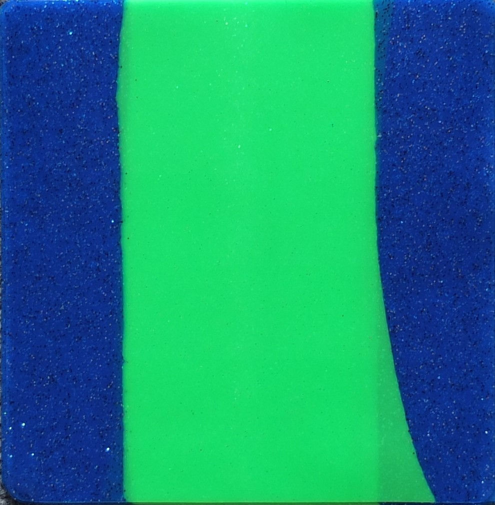 Silicone Sheet 6x6-Royale Blue Green Laminate