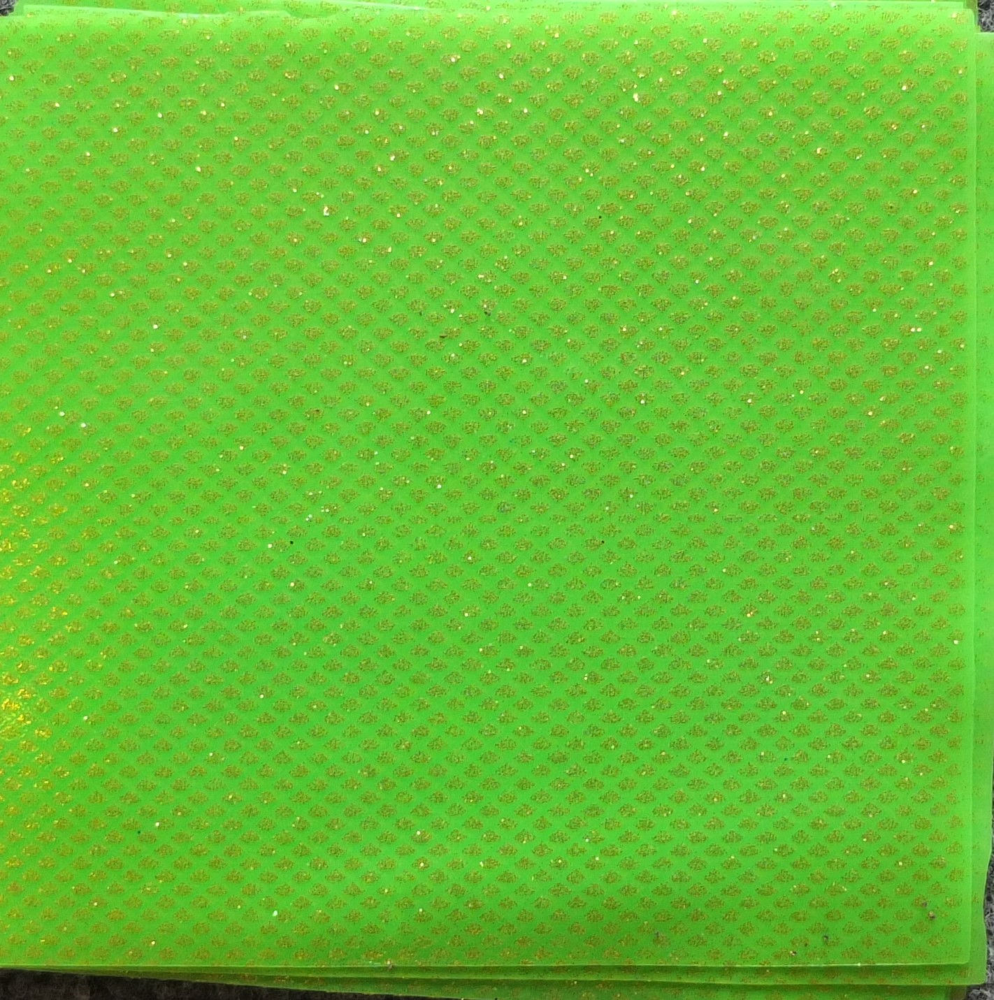 Silicone Sheet 6x6-Chartreuse Gold Diamond