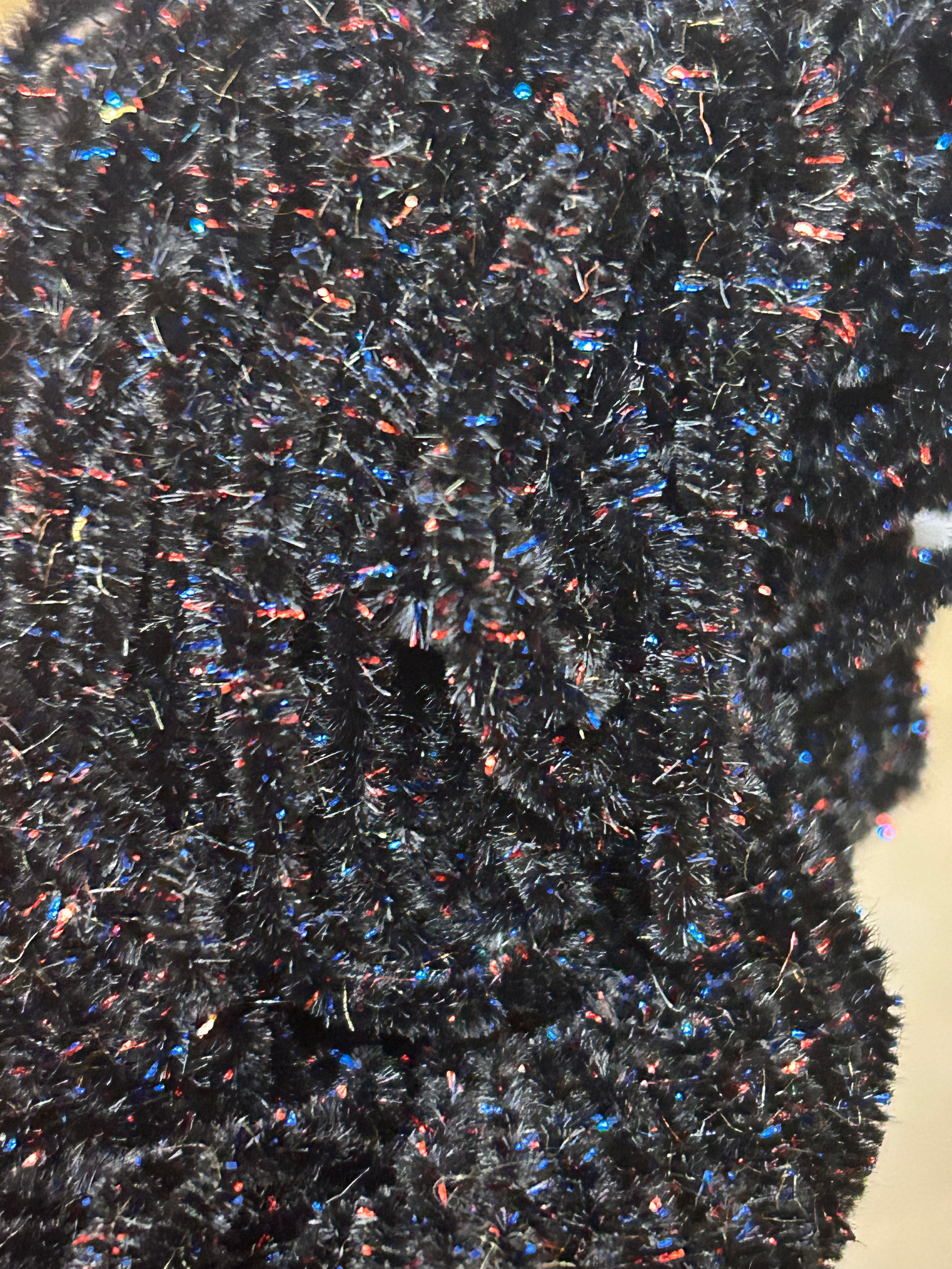 Black/Red/Royal-Size 0 75 Yard Skein