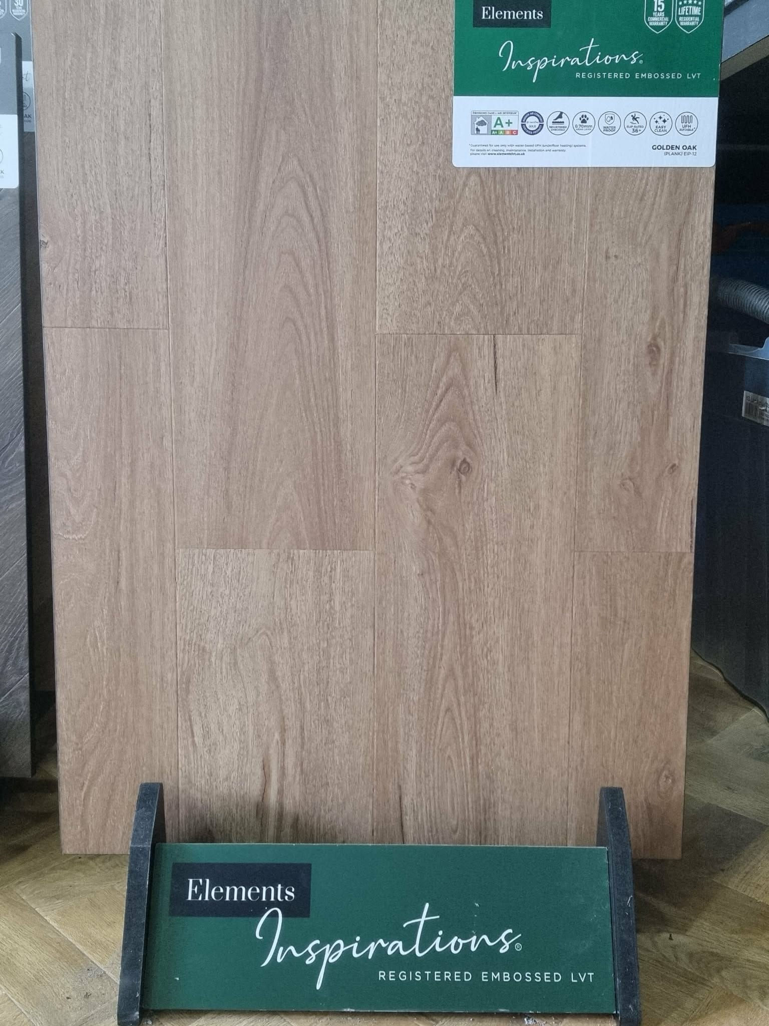 elements plank golden oak