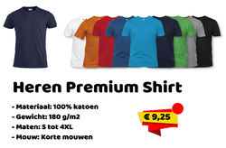 Heren premium shirt