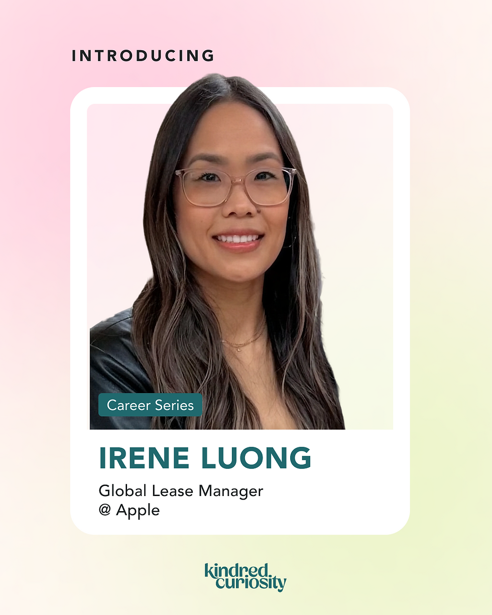 Irene Luong, Global Lease Manager @ Apple