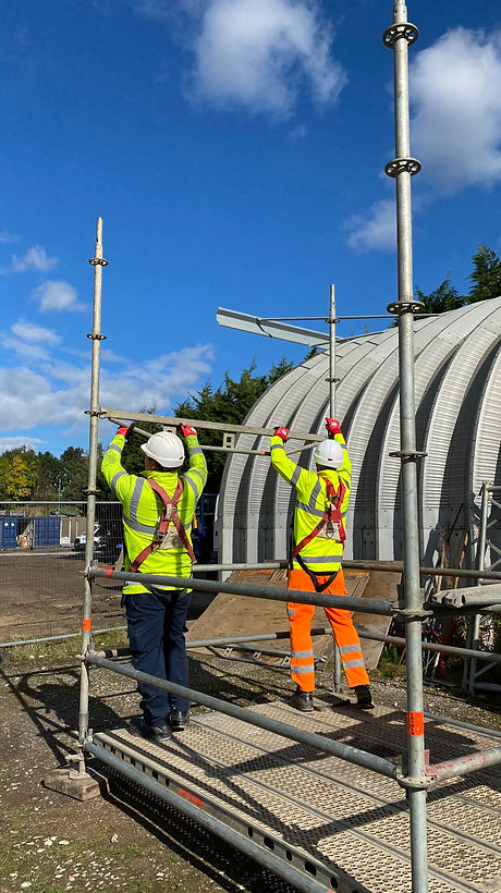 Scaffold workers