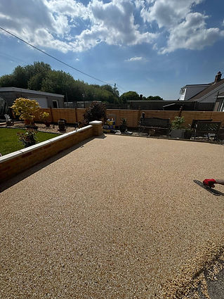 Shingle driveway