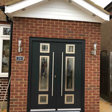 double commercial entrance door