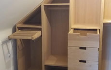 Oak fitted wardrobes