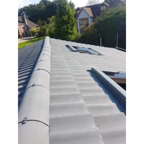 New pitched roof installed