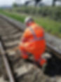Checking a railway track