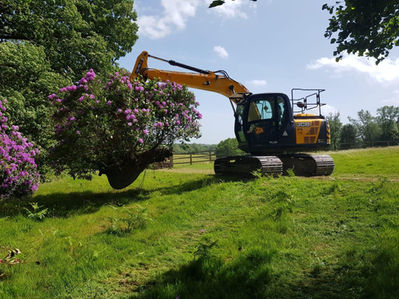 Machinery in a field