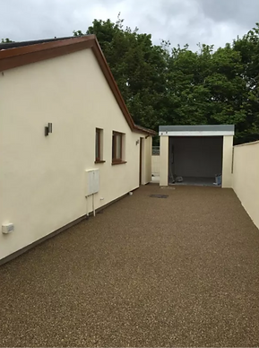 New resin driveway