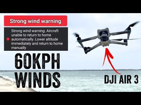 DJI Air 3 max 60KPH Winds