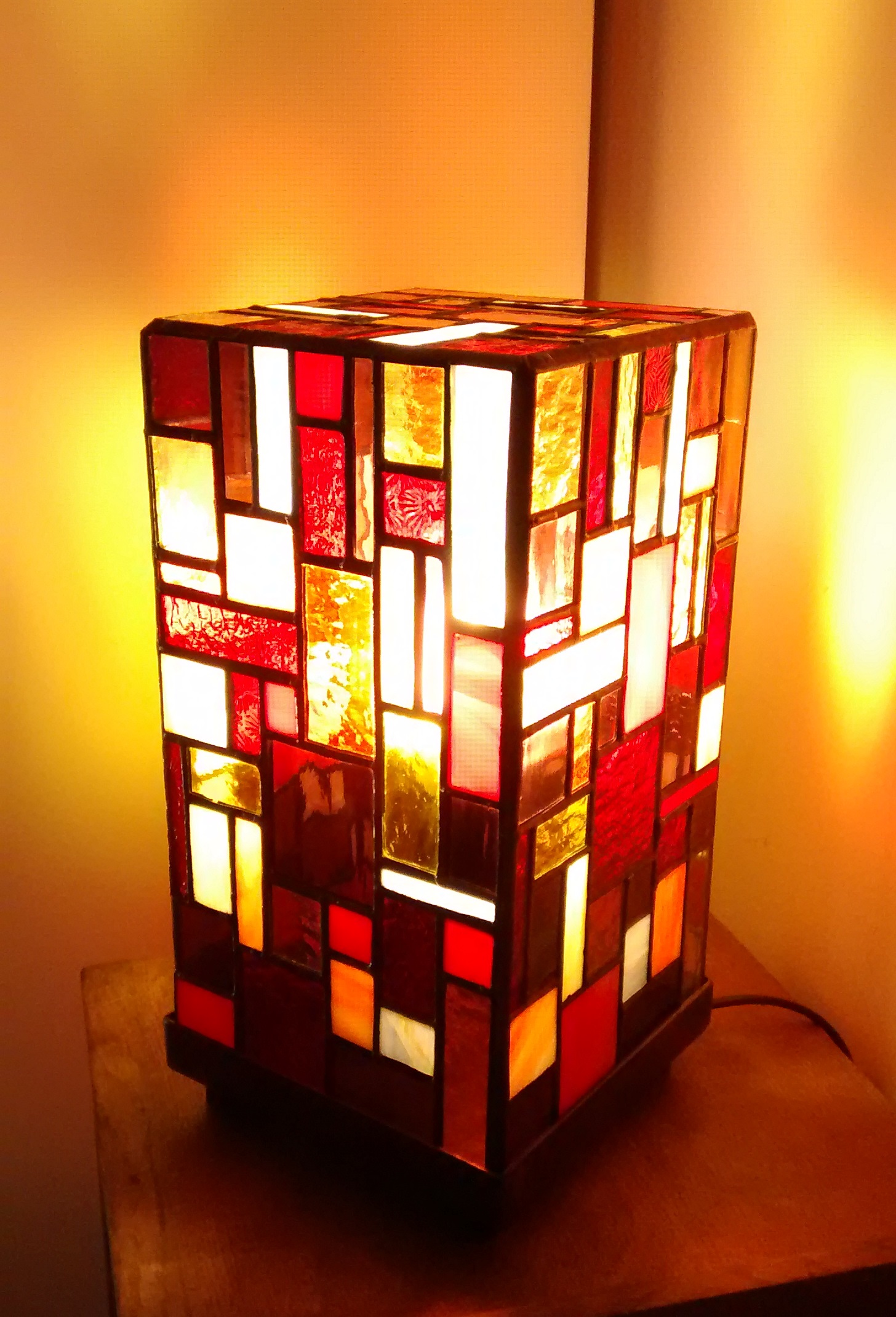 Lampe vitrail Tiffany Mosaïque