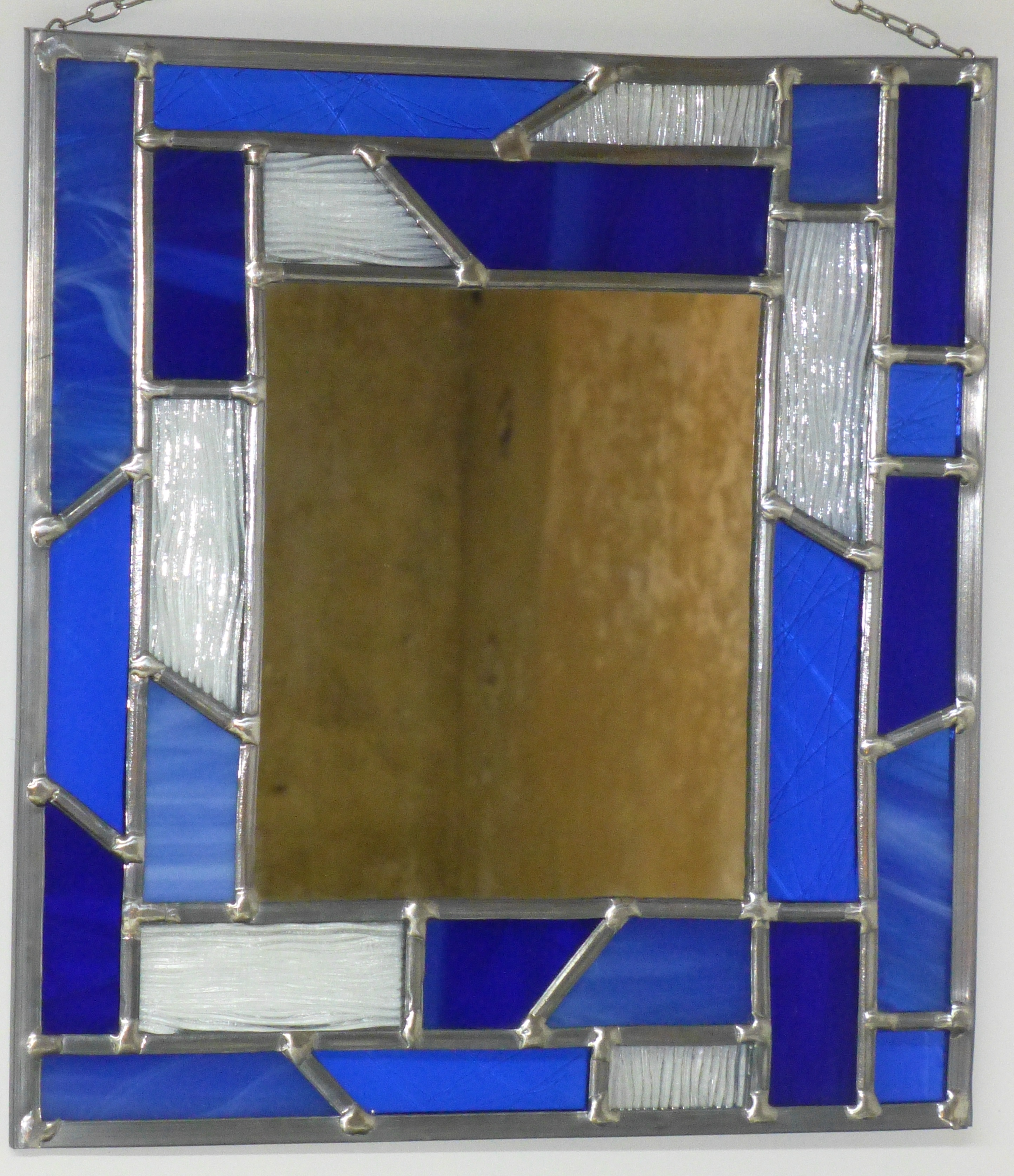 Miroir vitrail Acqua