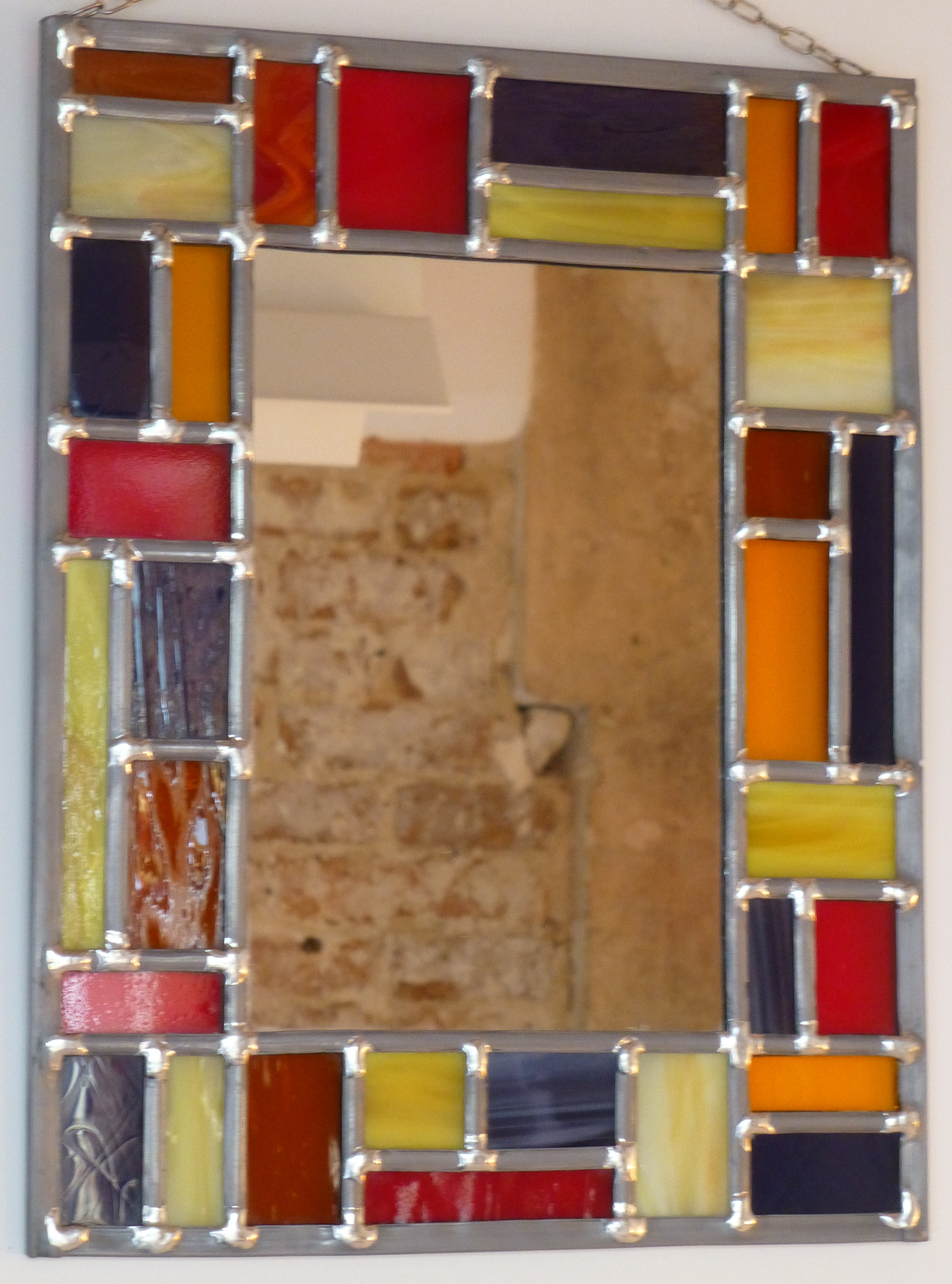Miroir vitrail Tutti Frutti