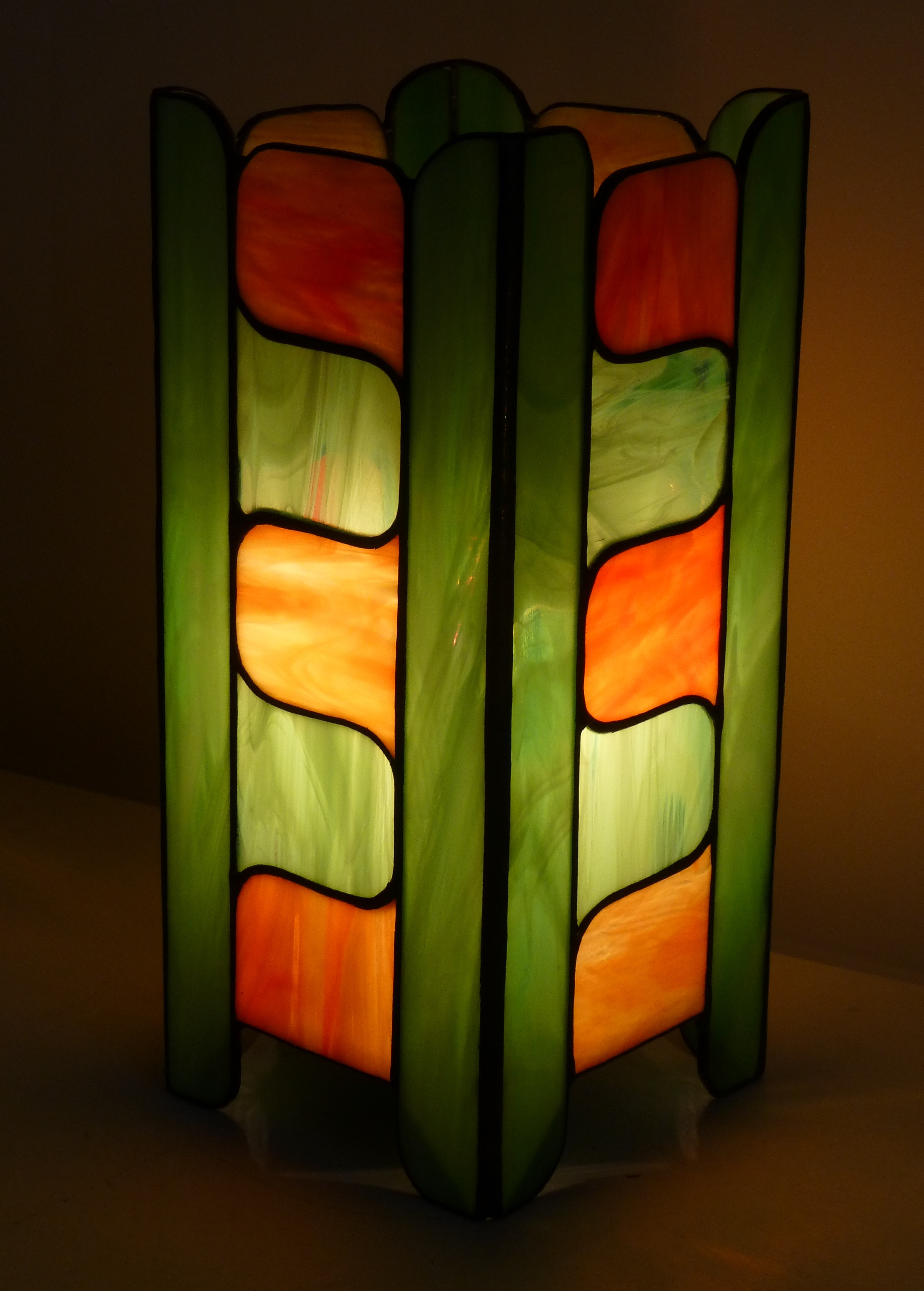 Lampe vitrail Tiffany Seventies