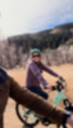 Woman riding ebike