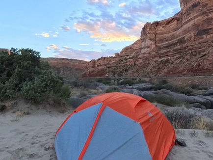 Camping in The Desert