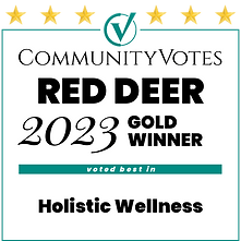 Complete Function Inc Winners Badge Red Deer 2023 Gold Holistic Wellness