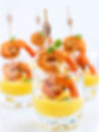 Shrimp Tapas with Mango Shooters