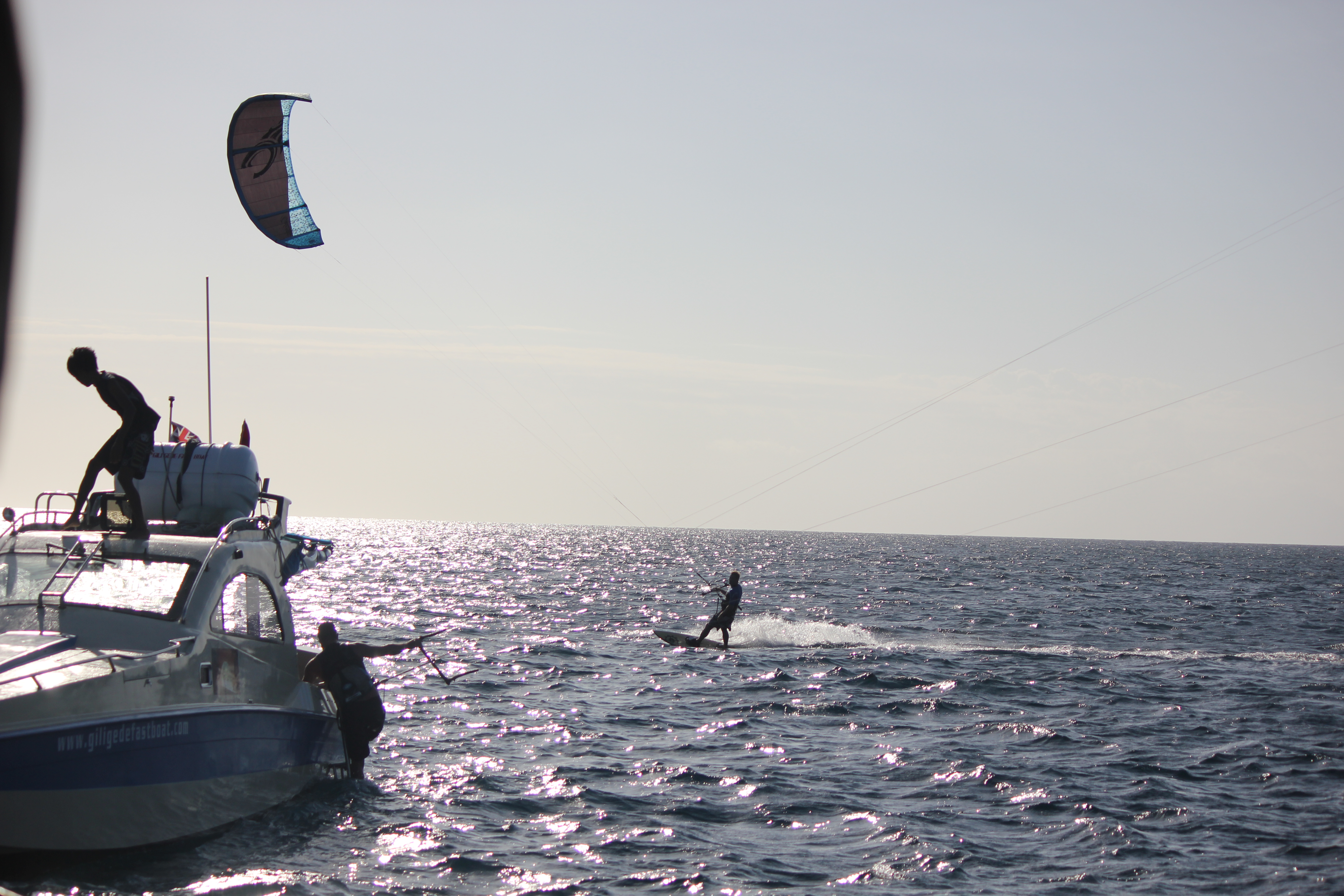 Kite surfing North Lombok