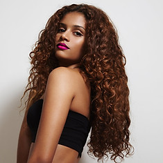 Beauty Latin Woman With Curly Hair_edite