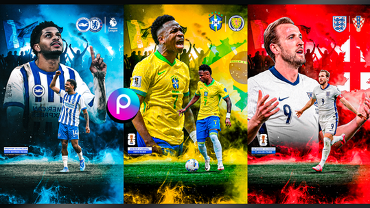 1847 - COPA 2026: Flyer de Elite no PicsArt (Mobile Design Tutorial)