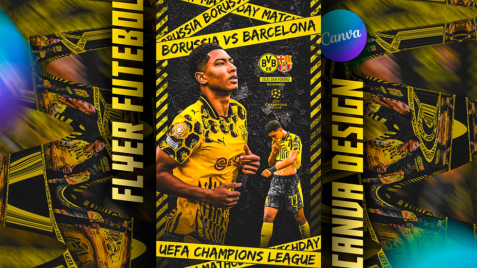 1669 - Como Fazer Flyer de Futebol no CANVA Grátis - Football Poster Template Edit Mobile