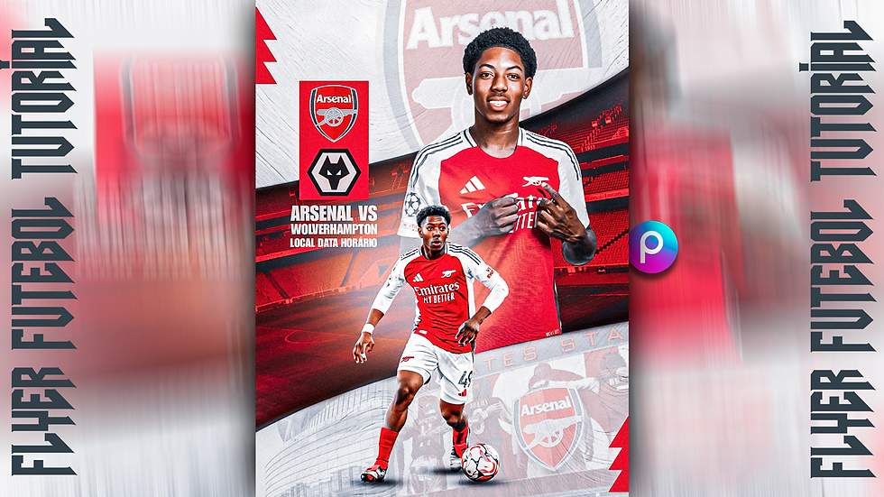 Como Fazer Flyer de Futebol Matchday pelo celular - Football Poster Design Edit PicsArt