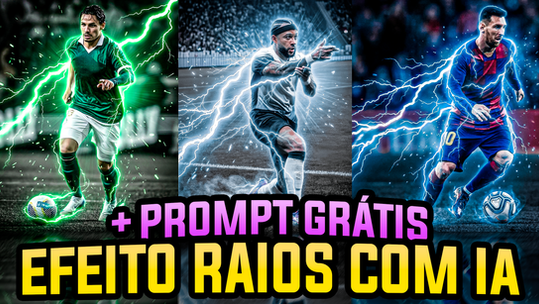 1823 - IA GRÁTIS: Efeito Elétrico em Fotos! ⚡ (FREE AI: Glowing Electric Tutorial)