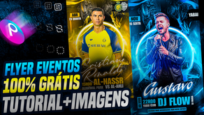 1845 - MOBILE ONLY! Flyer de Show Incrível no PicsArt - Passo a Passo - Evento Musical Cantor