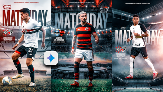 1857 - Como fazer Flyer de Futebol pelo Celular: DESIGN PARA VENDAS (Brasileirão) - Corinthians x São Paulo