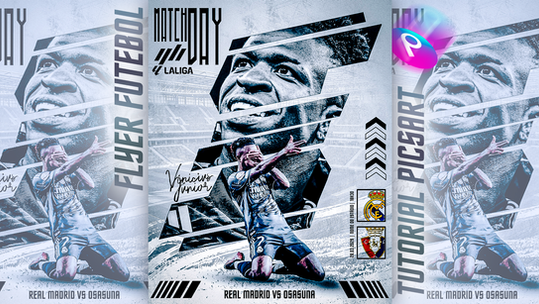 1791 - Como Fazer Flyer de Futebol Incrível no Celular GRÁTIS! Tutorial PicsArt 2026 + Imagens