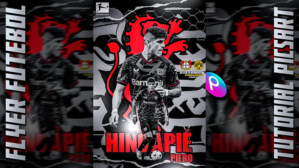 1640 - Como Fazer Flyer de Jogador de Futebol no PicsArt | Football Poster Edit Design Mobile