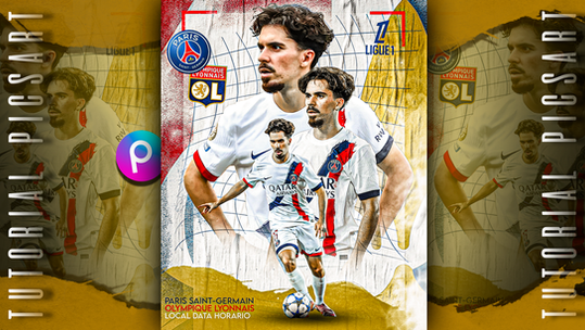 Como Fazer FLYER de Futebol no Celular | Tutorial PicsArt