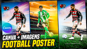 1852 - Flyer de Futebol Profissional: Canva Grátis (Football Design Tutorial)