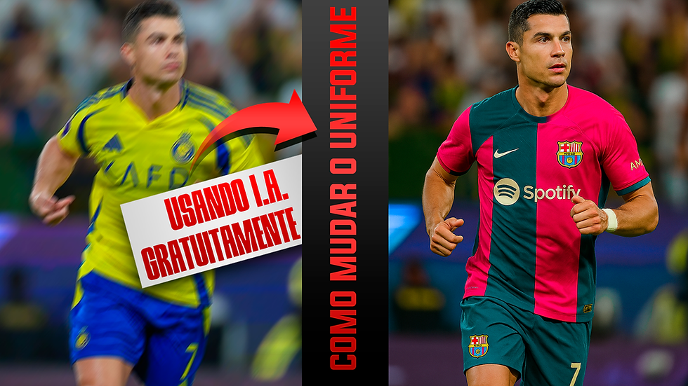 COMO TROCAR UNIFORME DE JOGADOR DE FUTEBOL PELO CELULAR E PC - Usando IA Gratuitamente - Mudar Roupa ChatGPT