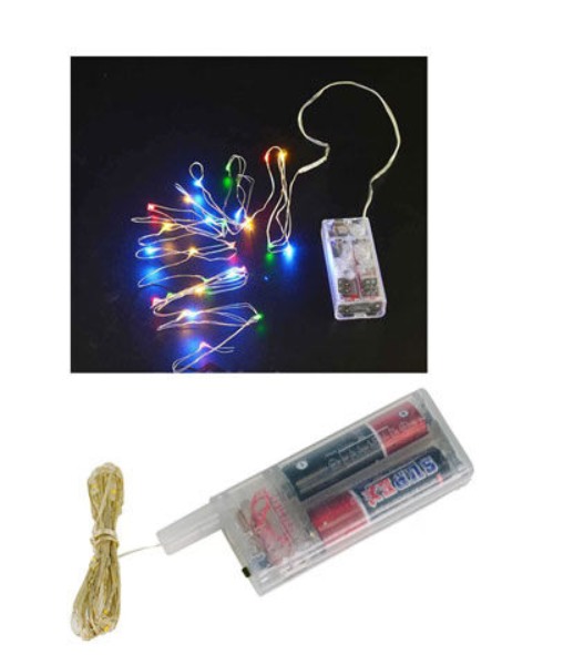 Küçük resim: Led Işık 3Mt- 2 Pilli Karışık Renkli