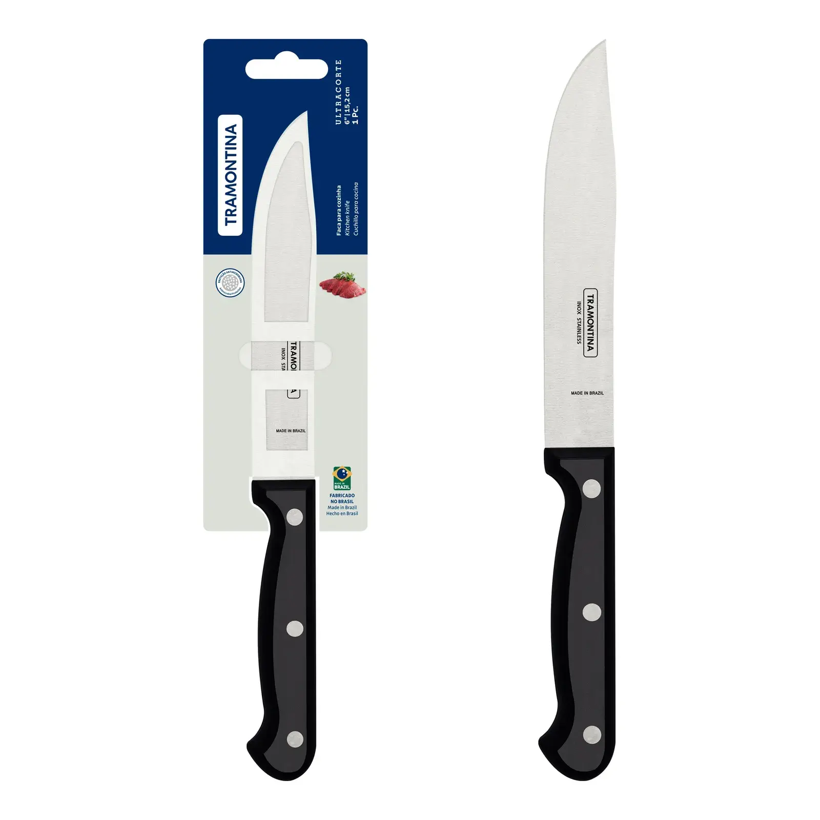 TRAMONTINA Cuchillo De Cocina Ultracorte Acero Inoxidable SKU 23856106