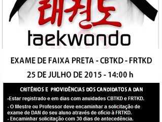 EXAME DE FAIXA PRETA
