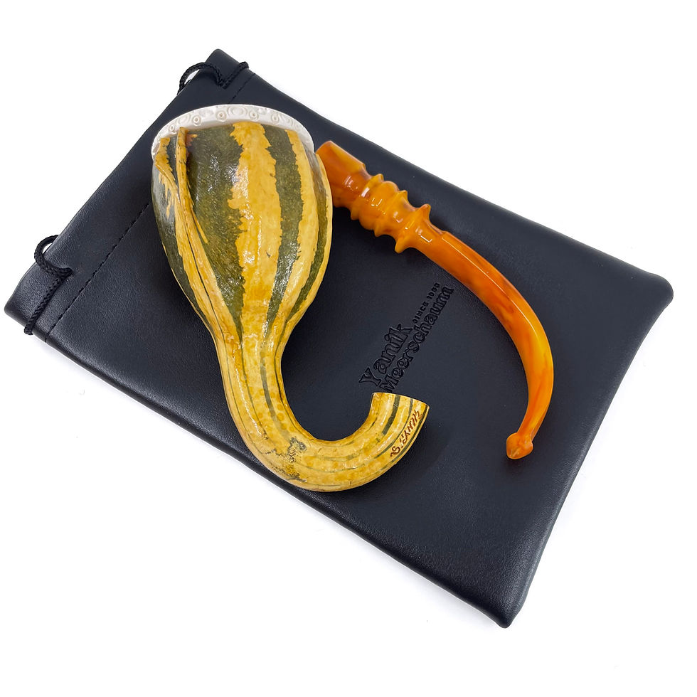 縮圖：Calabash Smoking Pipe, Real Gourd Body