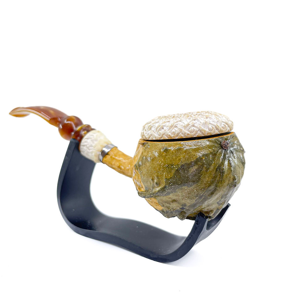 Thumbnail: Calabash Smoking Pipe, Real Gourd Body
