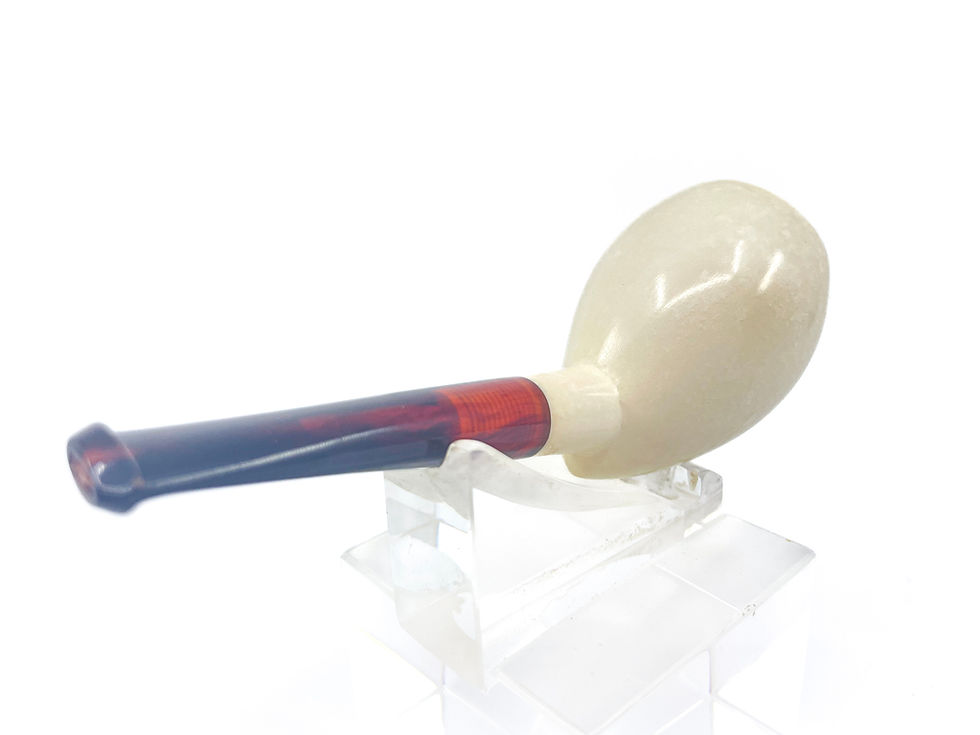 Thumbnail: Smooth Egg Shaped Pocked Smoking Pipe